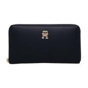 Grote Poppy Reform Portemonnee Tommy Hilfiger , Black , Dames