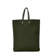 Pre-owned Cotton totes Hermès Vintage , Green , Dames