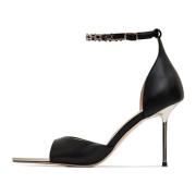 Stiletto Hoge Hakken Sandalen Herenna - Zwart Cesare Gaspari , Black ,...