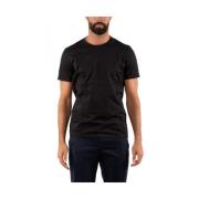 Heren Casual T-shirt Dondup , Black , Heren