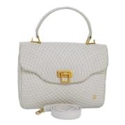 Pre-owned Leather handbags Bally Pre-owned , White , Dames