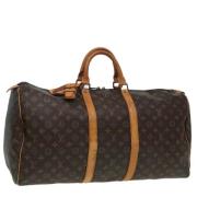 Pre-owned Canvas travel-bags Louis Vuitton Vintage , Brown , Dames