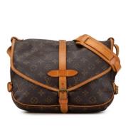 Pre-owned Canvas shoulder-bags Louis Vuitton Vintage , Brown , Dames