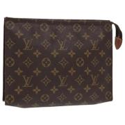 Pre-owned Canvas pouches Louis Vuitton Vintage , Brown , Dames