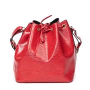 Pre-owned Leather handbags Louis Vuitton Vintage , Red , Dames