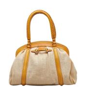 Pre-owned Canvas dior-bags Dior Vintage , Beige , Dames