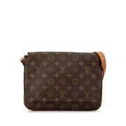 Pre-owned Canvas louis-vuitton-bags Louis Vuitton Vintage , Brown , Da...