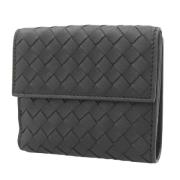 Pre-owned Leather wallets Bottega Veneta Vintage , Black , Dames