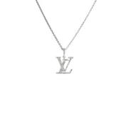 Pre-owned White Gold necklaces Louis Vuitton Vintage , White , Dames