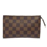 Pre-owned Canvas clutches Louis Vuitton Vintage , Brown , Dames