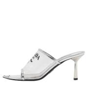 Pre-owned Leather sandals Prada Vintage , White , Dames