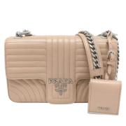 Pre-owned Leather prada-bags Prada Vintage , Beige , Dames