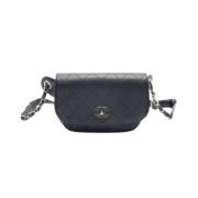 Pre-owned Fabric chanel-bags Chanel Vintage , Black , Dames