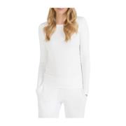 Lange Mouw Modal Katoen T-shirt Juvia , White , Dames