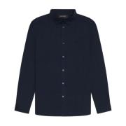 Tonal Eagle Poplin Overhemd Lyle & Scott , Blue , Heren