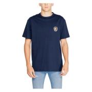 Crest T-shirt Mannen Herfst/Winter Collectie Tommy Jeans , Blue , Here...