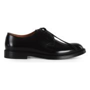 Leren Derby Schoenen Doucal's , Black , Heren