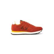 Tom Solid Sneakers in Suède Sun68 , Orange , Heren