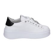 Leren damessneakers Gio+ , White , Dames