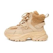 Winter sneakers Cesare Gaspari , Beige , Dames