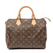 Pre-owned Coated canvas handbags Louis Vuitton Vintage , Brown , Dames