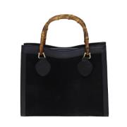 Pre-owned Suede handbags Gucci Vintage , Black , Dames