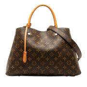 Pre-owned Canvas handbags Louis Vuitton Vintage , Brown , Dames