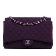 Pre-owned Cotton chanel-bags Chanel Vintage , Purple , Dames