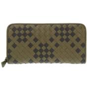 Pre-owned Leather wallets Bottega Veneta Vintage , Green , Dames