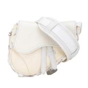 Pre-owned Nylon crossbody-bags Dior Vintage , White , Dames