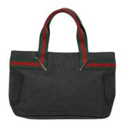 Pre-owned Canvas handbags Gucci Vintage , Black , Dames