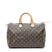 Pre-owned Coated canvas handbags Louis Vuitton Vintage , Brown , Dames