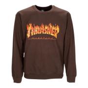 Donkere Chocolade Crewneck Sweatshirt Thrasher , Brown , Heren