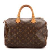 Pre-owned Coated canvas handbags Louis Vuitton Vintage , Brown , Dames