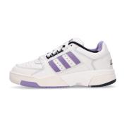 Lage Top Tennis Sneaker Wit/Lila Adidas , White , Dames