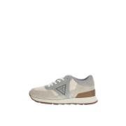 Leren Textiel Sneakers - Beige Model Guess , Beige , Heren