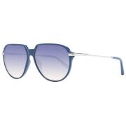 Blauwe Herenzonnebril Rond Verloop Guess , Blue , Heren