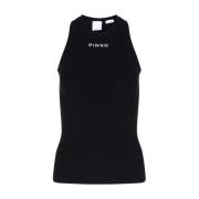 Stijlvolle Tanktop met Uniek Ontwerp Pinko , Black , Dames