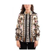 Damesoverhemd in Trendy Stijl Pinko , Multicolor , Dames