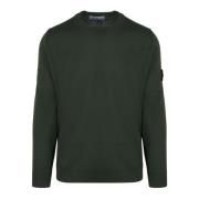 Merino Wol Trui Stone Island , Green , Heren