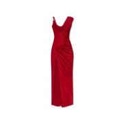 Gerimpelde Jurk Versace , Red , Dames