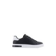 Zwarte en witte sneakers voor heren Armani Exchange , Black , Heren