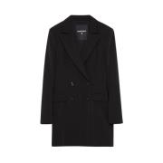 Elegante jasjurk in stretchcrepe Patrizia Pepe , Black , Dames