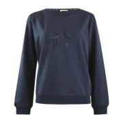 Crew Neck Sweatshirt Liu Jo , Blue , Dames