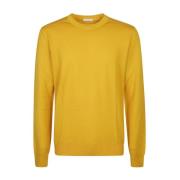 Gele Crewneck Sweater Boglioli , Yellow , Heren