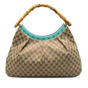 Pre-owned Canvas gucci-bags Gucci Vintage , Beige , Dames