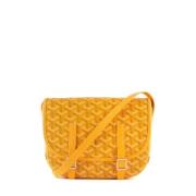 Pre-owned Leather shoulder-bags Goyard Vintage , Yellow , Dames