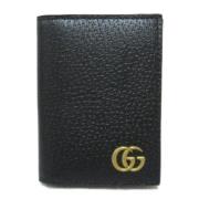 Pre-owned Leather wallets Gucci Vintage , Black , Dames