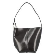 Zwarte Leren Emmer Handtas JW Anderson , Black , Dames