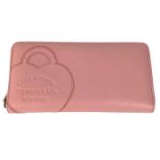 Pre-owned Leather wallets Tiffany & Co. Pre-owned , Pink , Dames